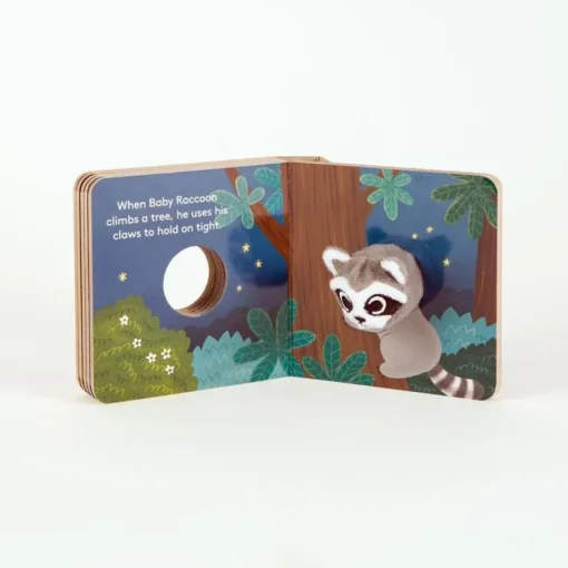 Baby Raccoon Finger Puppet Board Book