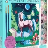 Bright Stripes iHeartArt Paint by Numbers: Moonlit Unicorn