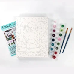 Bright Stripes iHeartArt Paint by Numbers: Moonlit Unicorn