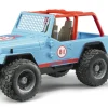 Bruder® Jeep Cross Country Racer Blue with Driver