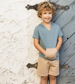 Burt's Bees Organic Baby Dotted Jacquard Sweatshirt & Shorts Set