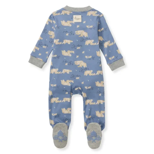 Burt's Bees Organic Baby One-Piece Sleep & Play Polar Mountain