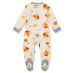 Burt's Bees Organic Baby One-Piece Footless Sleep & Play Turkey Gobble