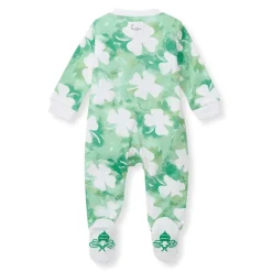 Burt's Bees Organic Baby One-Piece Sleep & Play Artsy Clover
