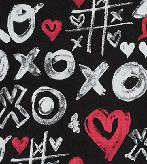 Burt's Bees Organic Baby One-Piece Sleeper XO Doodles