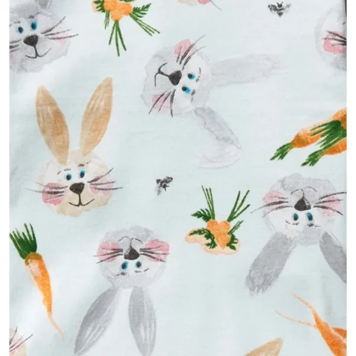 Burt's Bees Organic Baby One-Piece Sleep & Play Being a Bunny