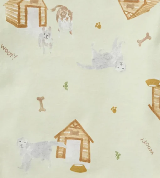 Burt's Bees Organic Baby One-Piece Sleep & Play Dog House