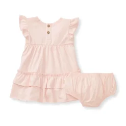 Burt's Bees Organic Baby Ruffle Pink Dress