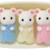 Calico Critters Marshmallow Mouse Triplets