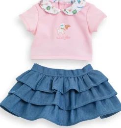 Corolle Dolls Clothes 12" Weekend in Paris: T-Shirt & Ruffled Skirt