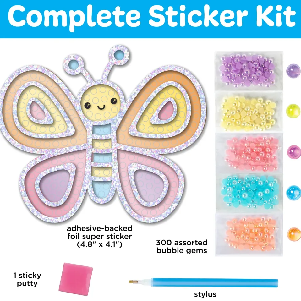 Creativity for Kids Bubble Gems™ Super Sticker Butterfly