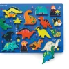 Crocodile Creek Let's Play 16 Piece Chunky Wooden Puzzle - Dinosaurs