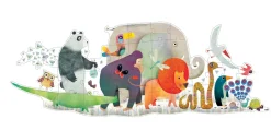 Djeco Giant Floor Puzzle 36 Piece: Animal Parade