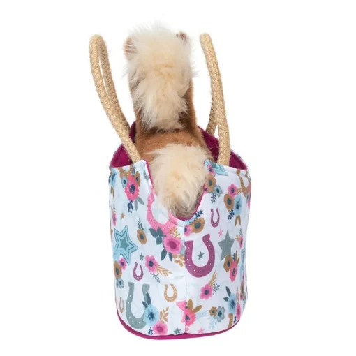 Douglas Sassy Pet Sak Boho Horseshoe with Chestnut Horse 6.5"