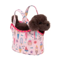 Douglas Sassy Pet Sak Sweet Treat with Chocolate Lab 6.5"