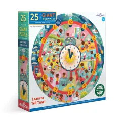 eeBoo 25 Piece Giant Puzzle Around the Clock
