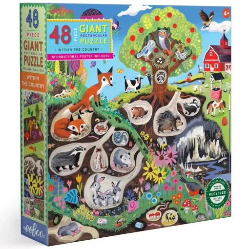 eeBoo 48 Piece Giant Puzzle Within the Country