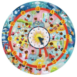 eeBoo 25 Piece Giant Puzzle Around the Clock