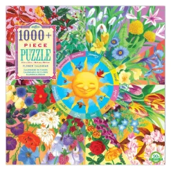 eeBoo 1000 Piece Puzzle Flower Calendar