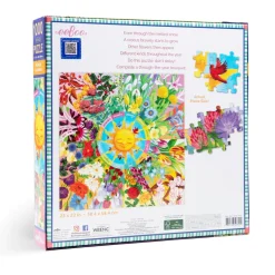 eeBoo 1000 Piece Puzzle Flower Calendar