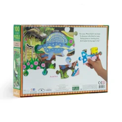 eeBoo 100 Piece Puzzle Land of Dinosaurs