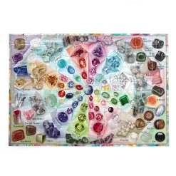 eeBoo 100 Piece Puzzle Love of Crystals and Gems