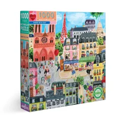 eeBoo 1000 Piece Puzzle Paris in a Day
