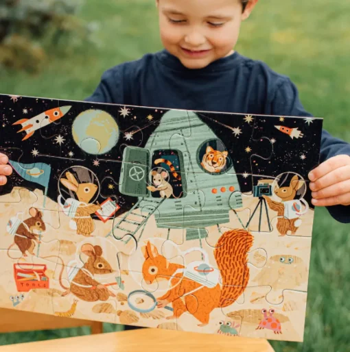 eeBoo 20 Piece Puzzle Space Exploration