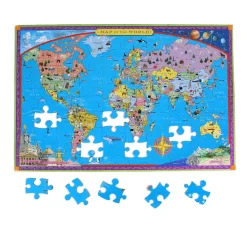 eeBoo 100 Piece Puzzle World Map