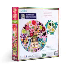 eeBoo 500 Piece Round Puzzle Fruits & Flowers Still Life