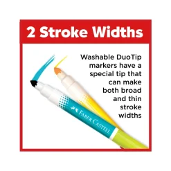 Faber-Castell 12 ct Duo Tip Washable Markers