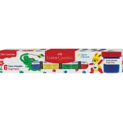 Faber-Castell Little Creatives 6 Super Washable Finger Paints