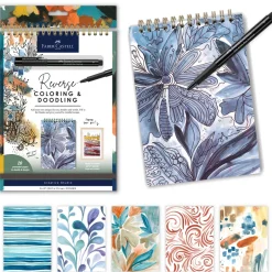 Faber-Castell Reverse Coloring & Doodling Book - Neutrals Edition