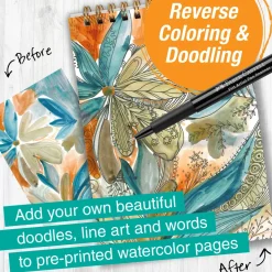 Faber-Castell Reverse Coloring & Doodling Book - Neutrals Edition