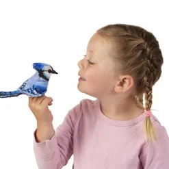 Folkmanis® Finger Puppet: Mini Blue Jay