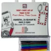 Funny Mat - Mini Funny Travel Mat with 6 Markers - Today I Have Lots of Things to Do!