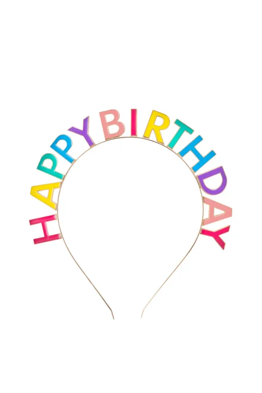 Great Pretenders Headband: Happy Birthday Rainbow