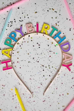 Great Pretenders Headband: Happy Birthday Rainbow