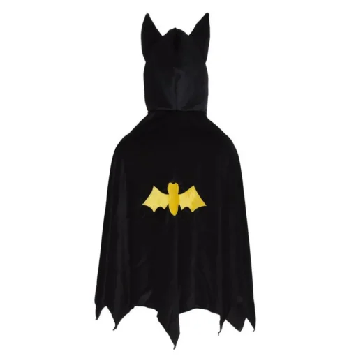 Great Pretenders Hooded Bat Cape Black