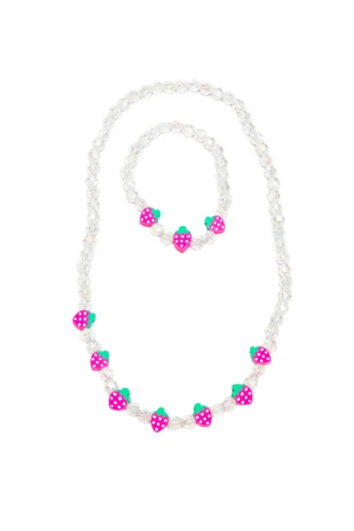Great Pretenders Necklace and Bracelet Set: Berry Beautiful