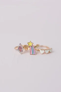 Great Pretenders Ring Set: Heart Star