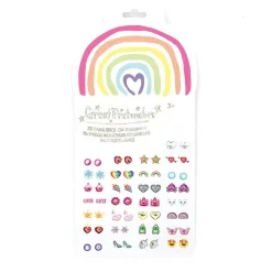 Great Pretenders Sticker Earrings: Rainbow Love