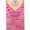 Great Pretenders Sticker Earrings: Heart (Pink Card)