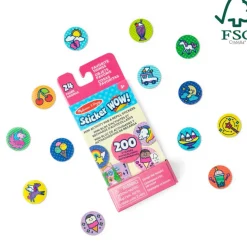 Melissa & Doug® Sticker WOW!® Mini Activity Pad & Refill Stickers - Favorite Things (200+ Stickers, Stamper Not Included)