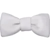 No Slippy Hair Clippy Sadie Velvet Bowtie Bow White