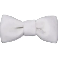 No Slippy Hair Clippy Sadie Velvet Bowtie Bow White