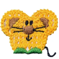 No Slippy Hair Clippy Taylor Crochet Mouse Gold