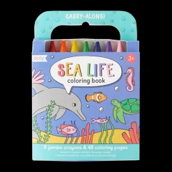 Ooly Carry-Along Coloring Book - Sea Life