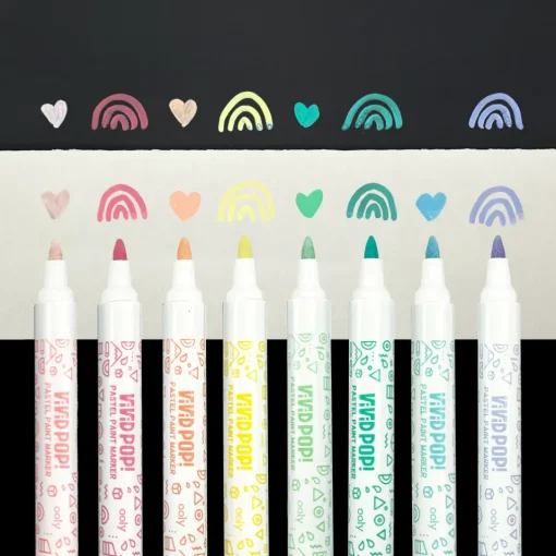 Ooly Vivid Pop! Water Based Paint Markers Pastel