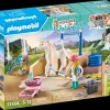 Playmobil Horses of Waterfall: Washing Station with Isabella and Lioness 71354